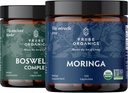 TRIBE ORGANICS Vitality Duo - Boswellia Complex - Moringa - für Gelenkunterstützung, Muskelentlastung, Energie, Gewichtsverlust, Gehirnfunktion