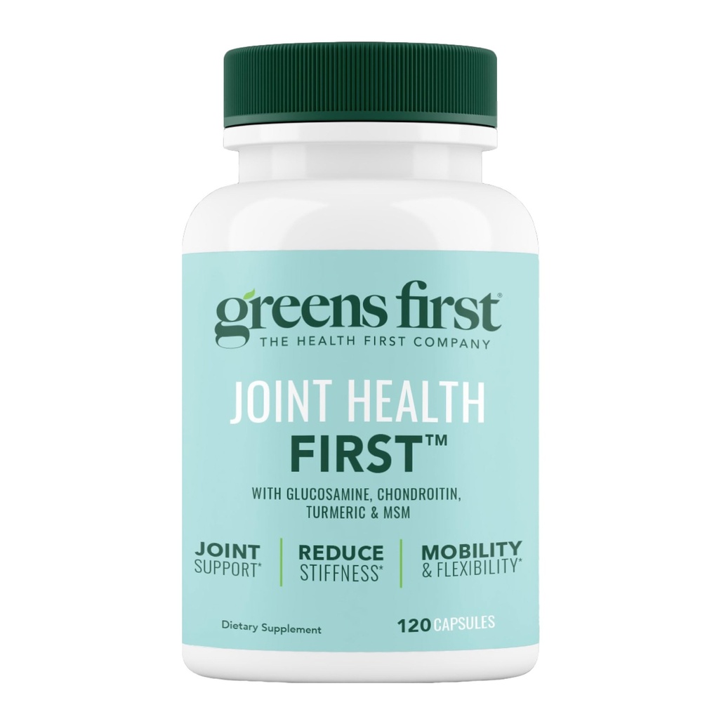 Greens First Joint Health First - Natural Joint Support Supplement mit MSM, Turmeric, Ashwagandha, & Ginger - für Joint Support - Non-GMO/Dairy-Free/Gluten-Free (120 Softgels)