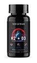 Leviathan Nutrition Vitamin D3 K2 2 in 1 Formel | 360mcg Vitamin K2 (MK7) + Vitamin D3 5000 IU Vegan Bio extra Strength Vitamin Supplements - Unterstützung Herz, Zähne, Gelenk und Knochengesundheit