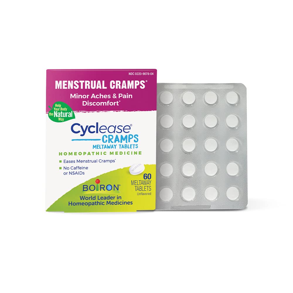 Boiron Cyclease Cramps Tabletten für Relief von Menstrual Cramps, Aches, Schmerz und Unglück - 60 Count