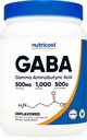 Nutricost Pure GABA 500G Pulver (Gamma Aminobuttersäure) (500 Gramm/1.1 Pfund)
