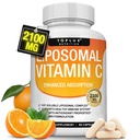 Vitamine liposomique C 2100mg Haute absorption Fat Soluble VIT C - Immune Support Collagène Booster Immunity Defense & Powerful Antioxydant, MCT Oil & Sunflower Lécithine, Acsorbic Acid, Vegan Non-OGM