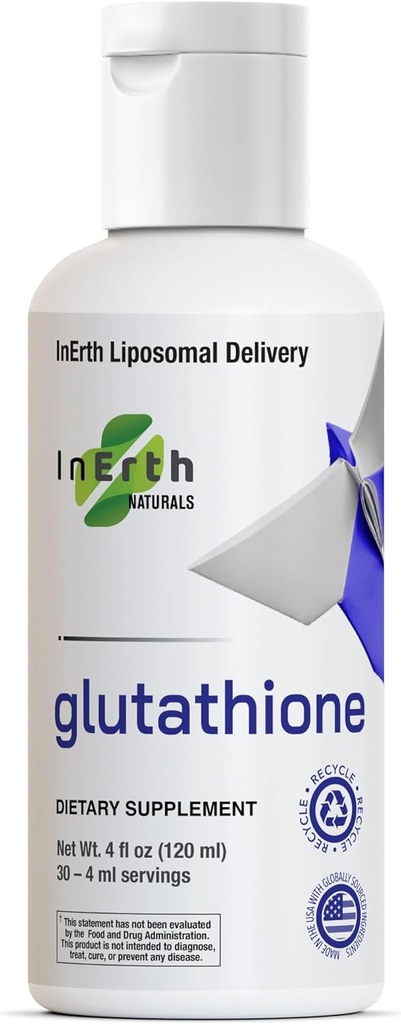 Liposomale Glutathion-Ergänzung - Reine Glutathion 500mg Flüssigkeit, hohe Absorption, oxidative Stressreduktion, Immununterstützung und zelluläre Gesundheit (4 Fl Oz, ungeflammt)