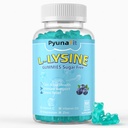 L-Lysine Gummies 1000mg, 5 in 1 Extrastärke für Immununterstützung, Haut- & Lip-Gesundheit, Chewable Lysine Ergänzung für Kinder Erwachsene, 60 Zähler