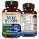 Supplément de Formule Brain Booster 40-en-1 pour Focus, Mémoire, Clarté, Énergie pour les hommes et les femmes, Soutien Nootropique Fonction cognitive avec DMAE, Formule Santé du cerveau (180 capsules - 90 jours d'approvisionnement)