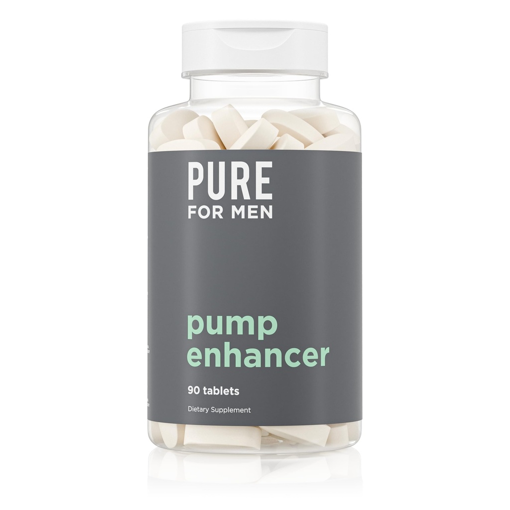 Rein für Männer Pump Enhancer | Pre Workout Ergänzung für Muskelpumpe, Stamina und erhöhte Blutfluss | Nitric Oxid Booster mit L-Arginin & L-Citrulline | Fokus und Energieunterstützung | 90 Zähler