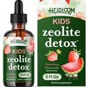 Zeolite Detox für Kinder Flüssigkeitstropfen - Gentle Daily Cleanse & Speech Support mit methyliertem B12 & Vitamin D - Kinder Clinoptilolite Zeolite Tropfen Detox Cleanse Supplement 2oz