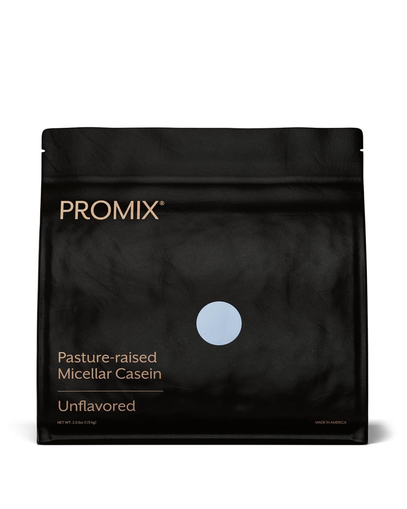 ProMix Nutrition Casein Protein Powder - Grass-Fed, Weide Raised, Slow Release Micellar Casein - Glutenfrei - Unflavored, 2.5 Pound (Pack von 1)