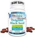 Bio-Absorb Black Seed Oil Cold Pressed Capsules. 200 Softgels, 500mg (50-Day Supply). Kein Nachgeschmack.