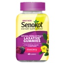 Senokot Nahrungsergänzungsmittel Laxative Gummis, Natürliche Senna-Extrakt, Sanft, Übernacht-Relief aus okzialen Verstopfung, Gemischte Berry Flavor, 60 Count.