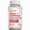 Erweiterte Veröffentlichung Koffein Pillen + Koffein L-Theanin + Fokus & Energie Supplement + No Jitters, Kein Crash + Natürlich - 120 Kapseln