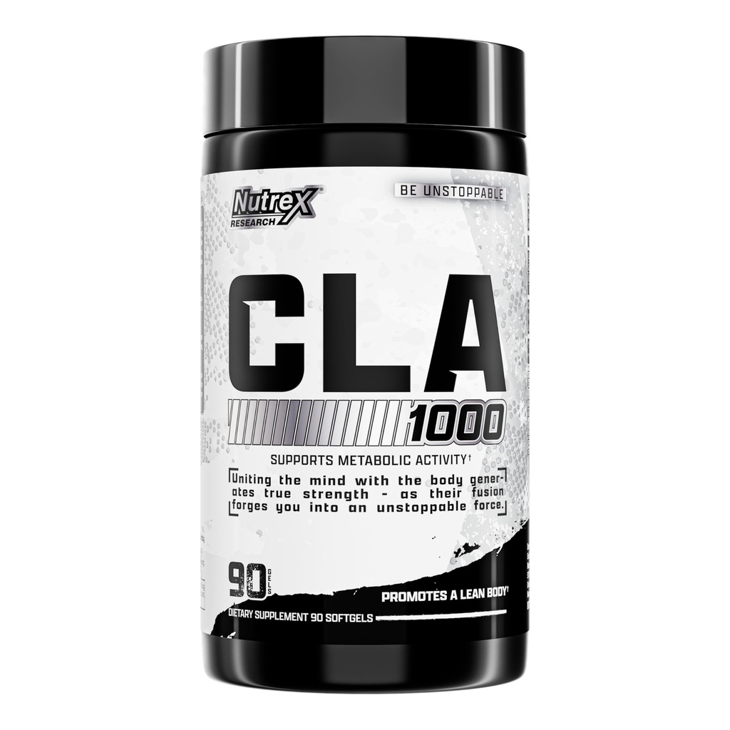 Nutrex CLA 90 Gels mous - 1000mg Mélange actif d'acide linoléique conjugué de l'huile de carthame - pilules stimulantes sans métabolisme pour perte de poids