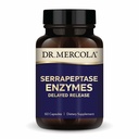 Dr. Mercola Serrapeptase Enzymes - Unterstützt gesunde zelluläre Funktion - Verzögerte Freisetzung - Non-GMO, Gluten-Free & Soy-Free - 60 Kapseln