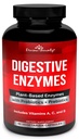 Divine Bounty Digestive Enzyme mit Probiotics & Prebiotics mit Lipase, Amylase, Bromelain - Unterstützung eines gesunden Verdauungstraktes für Männer und Frauen – 90 vegetarische Kapseln