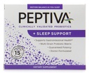 Peptiva 26 Million CFU Probiotique et soutien du sommeil - Probiotique multitrain validé cliniquement - Lactobacillus et Bifidobacterium, Mélatonine - 15 Compte