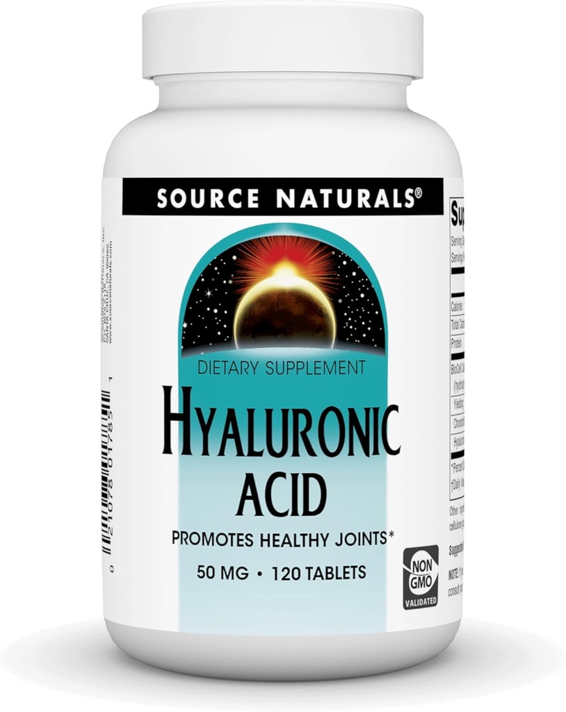 Quelle Naturals Hyaluronsäure, 50mg, 120 Tabletten