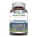 Erstaunliche Formeln L Glutamine 1000 Mg Tabletten | Aminosäure Ergänzung für Männer & Frauen | Non-GMO | Gluten Free | Made in USA | (1 Pack, 120 Count)