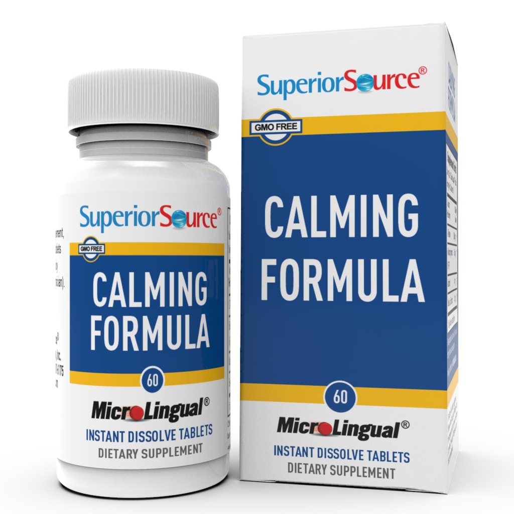 Überlegene Quelle Berechnung Formel, L-Theanin, Melatonin, Unter der Tongue schnell lösen MicroLingual Tablets, 60 Ct, 5-HTP für verbesserte Serotonin Umwandlung, Schlafunterstützung, Non-GMO