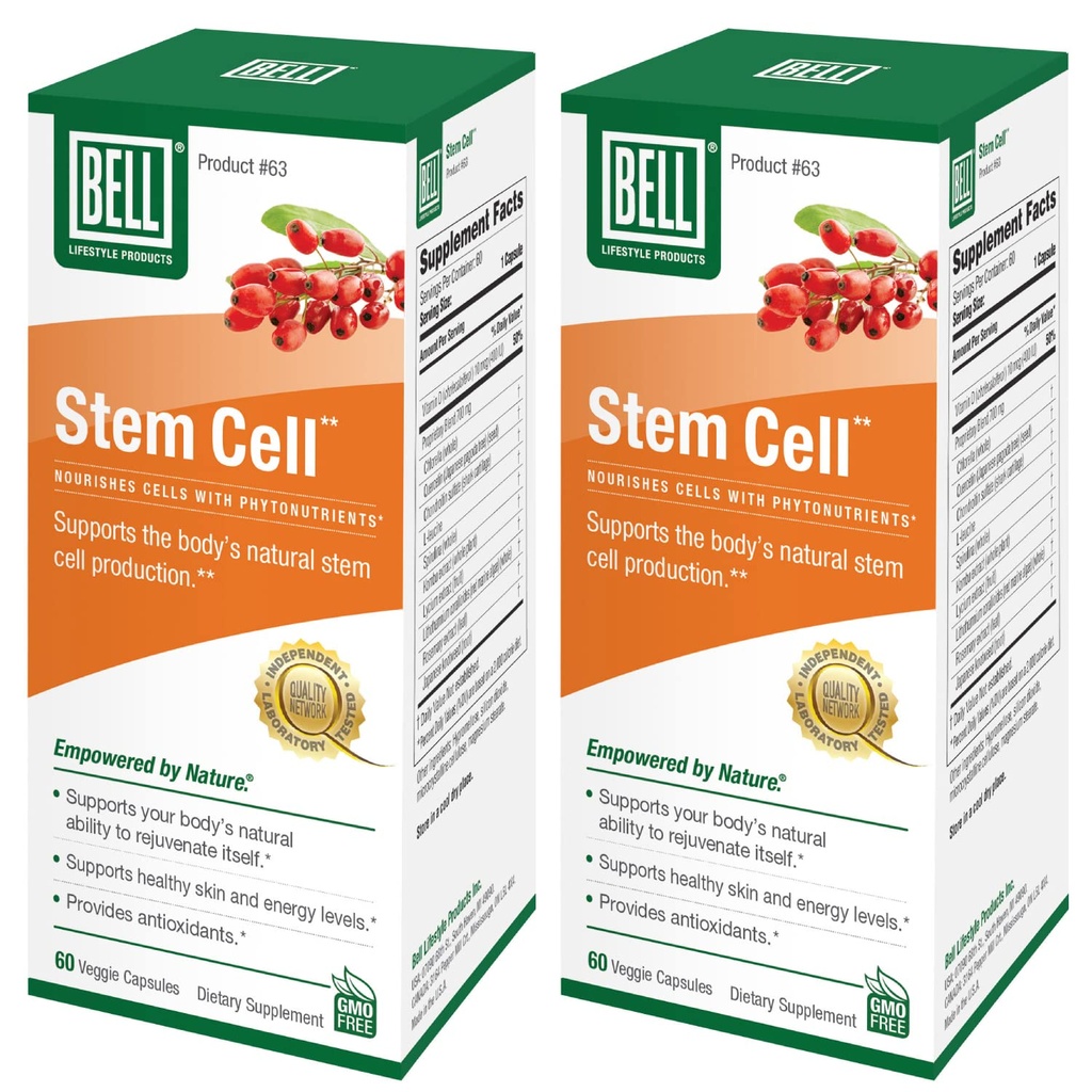 Suppléments de cellules souches Bell - soutient la capacité naturelle de votre corps à remplacer les cellules déchirées et le tissu rajeunissant.