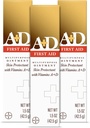 A+D Onguent de premiers soins, hydratant sec polyvalent et protecteur de la peau, 1,5 oz (paquet de 3)