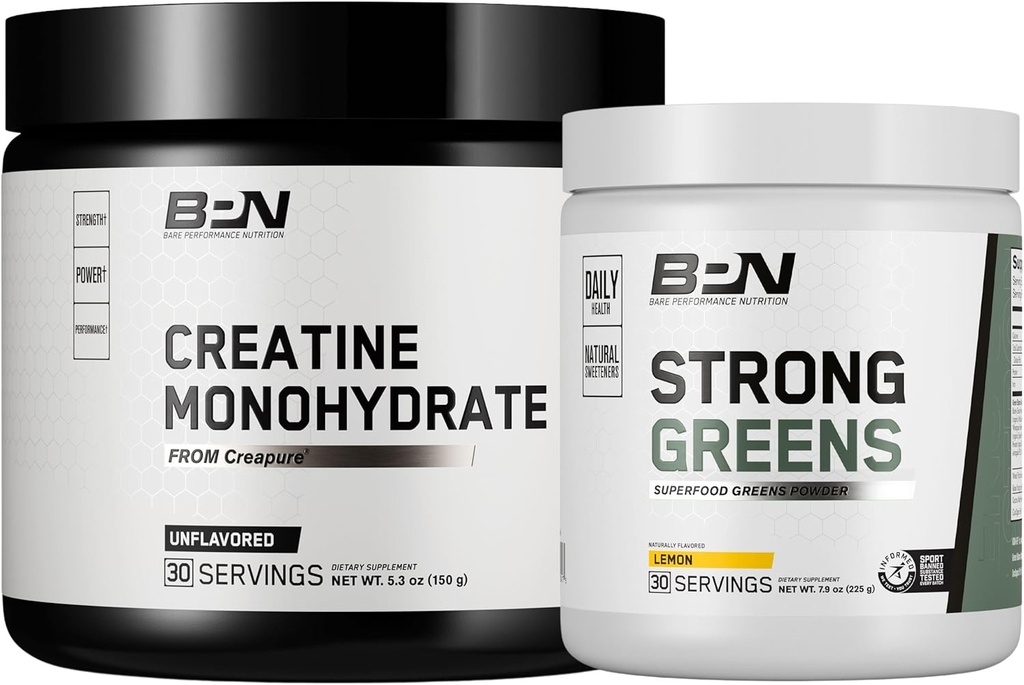 BARE PERFORMANCE NUTRITION BPN Kreatin Monohydrat & Strong Greens Bundle