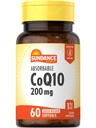 Sundance CoQ10 200mg Softgels (60 Count) avec extrait de poivre noir (non-OGM et supplément sans gluten)