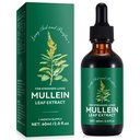 Mullein Tropfen für Lunge 2 Fl Oz - Mullein Blatt Extrakt für Lunge mit Chlorophyll - Natürliche Kräuterergänzung für Lung Cleanse, Respiratorische Unterstützung, Boosts Immunity, Digestive Wellness