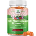 USDA Organic Kids Multivitamin Gummi - Multivitamin für Kinder Immununterstützung mit Vitaminen A, C, D3, E, B6 & B12, Zink & Jod - Kinder Vitamine Kauformel für starke Gesundheit - 60 Zähler