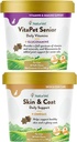 NaturVet – Skin & Coat Plus Omegas für Katzen – 60 Soft Chews | Unterstützt gesunde Haut &amp; Glossy Mantel | & VitaPet Senior Daily Vitamins für Katzen, Formuliert, um essentielle Mineralien, 90 g, 60 Graf