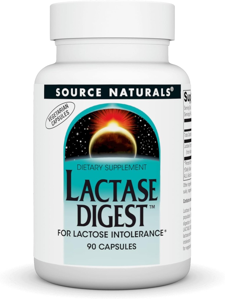 Quelle Naturals Lactase Digest, für Lactose Intolerance* - 90 Kapseln