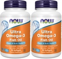 JETZT Ergänzungen, Ultra Omega-3 Molecularly Distilled und Enteric Coated, 90 Softgels (Pack von 2)