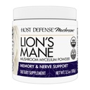 Host Defense Lion's Mane Powder - Supplément de soutien à la santé cérébrale - Supplément de champignons pour soutenir la fonction focus et mémoire - Supplément de soutien du système immunitaire et nerveux - 3,5 oz (66 portions)*