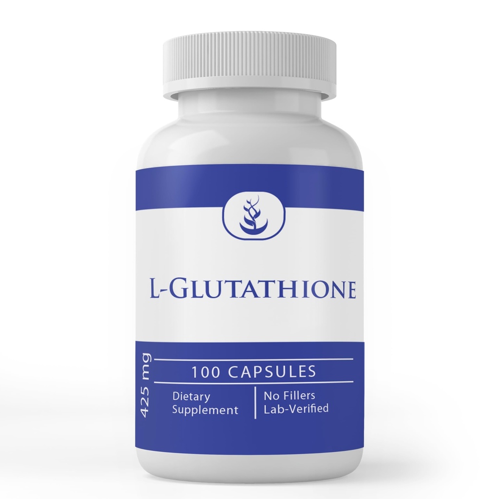 PURE ORIGINAL INGRÉDIENTS L-glutathion, (100 Capsules) Réduit, toujours pur, sans additifs ou remplisseurs, laboratoire vérifié