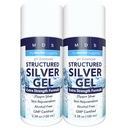 Kolloidale Silber Gel Extra Strength - 35ppm Aktiviertes kolloidales Silber Gel für maximale Potenz - Made in USA - Strukturierte Formel in einem bequemen 2 Pack