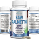Extra Strength Saw Palmetto - 45% Extrakt Prostata-Ergänzung, Verringern Sie häufige Urination, DHT Blocker für Haarwachstum, Non-GMO, 100 Kapseln