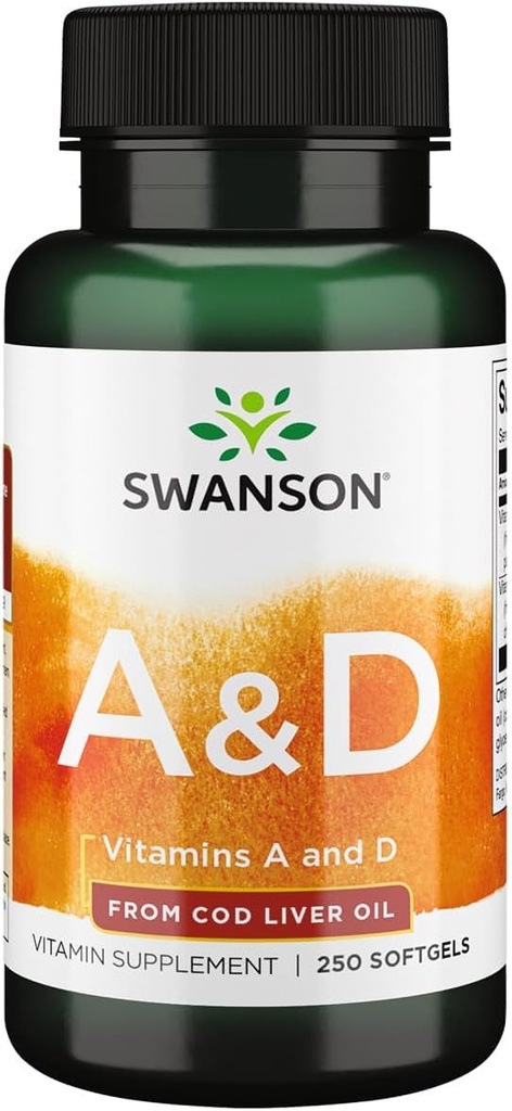 Swanson Vitamin A & D Hautaugen Immunsystem Gesundheit 250 Sgels