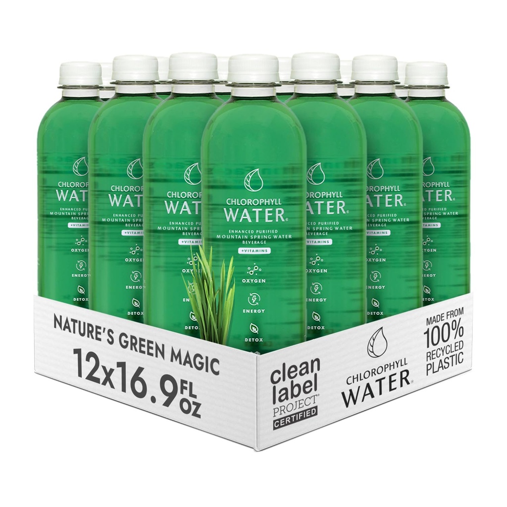 Eau de chlorophylle – Liquid Chlorophylle 12-Pack (16,9 oz)