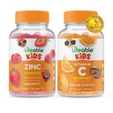 Zinc Lifeable Kids + Vitamine C Kids, Gommies Bundle - Grande dégustation, supplément de vitamine, sans gluten, sans OGM, gommy à croquer