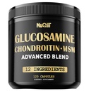 Glucosamin Chondroitin MSM mit Immun- & Gelenk-Supplement 2000mg - Kurkumin-Root, Boswellia, Elderberry, Echinacea & More - 120 Kapseln - Knochengesundheit, Flexibilität und Kraftunterstützung