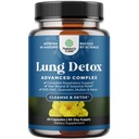Lung Detox Mullein Leaf Capsules - Reinigung Mullein Lung Cleanse Complex mit NAC Quercetin & Cordyceps Extrakte - Leaf Herb Respiratory Supplement für Sinus Immunität und Atmungsunterstützung 60ct