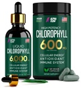 (Bundle) Flüssige Chlorophyll Tropfen & Chlorophyll Kapseln – Natürliche Energie, Immununterstützung, innere Frische und Antioxidans Ergänzung