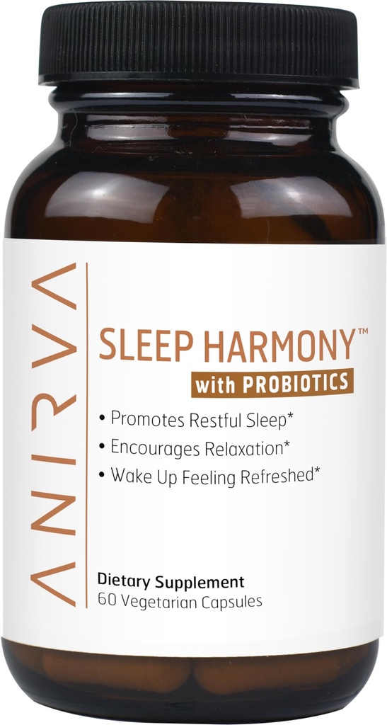 Schlaf-Harmonie - Natürliche Schlaf-Ergänzung mit Probiotika, Magnesium, Ashwagandha, Kamille, GABA, Melatonin - Nicht-Habit-Ergänzung für Entspannung, Stress-Relief, bessere Schlafhilfe