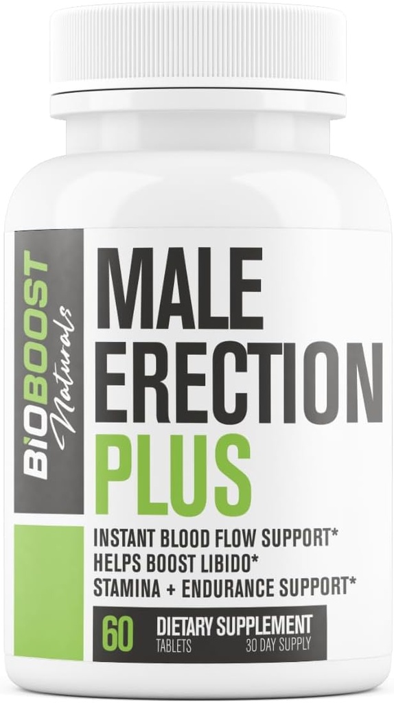 Male Performance Plus | Pillen für Männer Fast Acting | Leistungsstarker Blutfluss & Zirkulation, um männliche Leistung, Verlangen, Girth, Sensitivität & Stärke | Natürliche und sichere 3rd Party getestet - 60 Tabletten