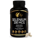 Cocó March N.M.D. Selen 200 mcg – Schilddrüsen- und Immununterstützungsergänzung – Essentielles Mineral für Metabolismus und antioxidative Abwehr – glutenfrei, milchfrei und vegan – 3 Monate Versorgung, 90 Veg Kapseln
