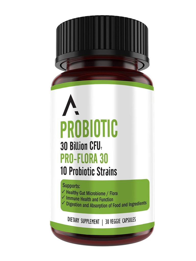 Ascendant Nutrition Bacillus Subtilis Probiotic - 30 Billion CFU Multi-Strain Probiotics für Frauen und Männer - unterstützt Verdauungs- und Gutgesundheit - 30 Kapseln