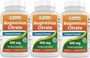 Best Naturals Magnesium Citrat (Citrato de Magnesio) 400mg 250 Tabletten (400 mg Elemental Magnesium pro 2 Tabletten) (3)