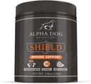 Shield Allergy Immununterstützungsergänzung für Hunde von Alpha Dog Nutrition - 7 Ernährungsphysische Pilz-Pulver Complex + Vitamin C bis zur Erhöhung Immunität - Bis zu 120 Servierungen für kleine Zuchthunde, 108g