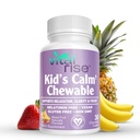 Kinder Magnesium Chewables - Tägliche Ergänzung, Sugar-Free & Melatonin-Free, Unterstützt einen gesunden Stress Response & Fokus, schnell absorbierendes Magnesium mit L-Theanin, gemischte Frucht Geschmack, 30 Count