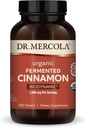 Dr. Mercola Biodynamic Organic Fermented Cinnamon - Unterstützt Metabolic Health - High-Flavonoid Cinnamon Extract - USDA Organic, Non-GMO, Gluten-Free & Soy-Free - 180 Tabletten